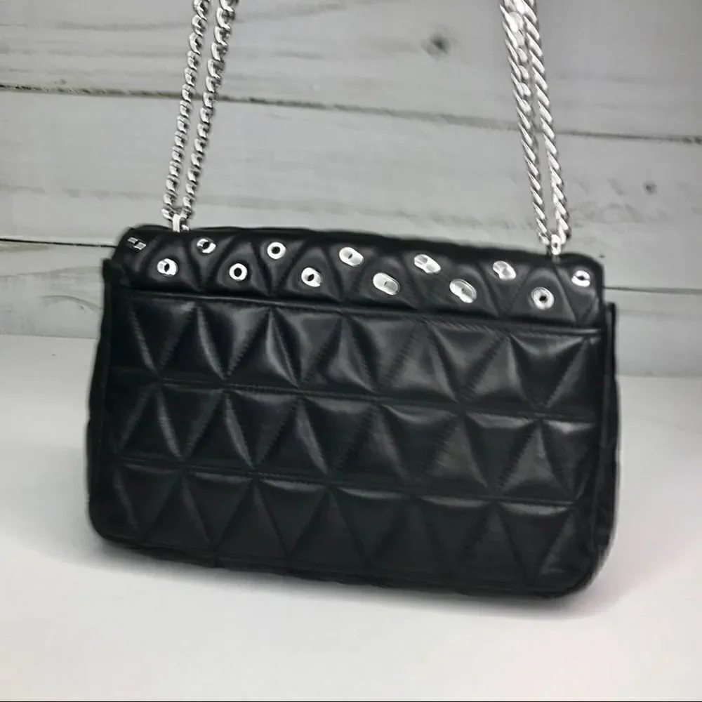 Michael Kors Black Chain Shoulder Bag NWT - Picture 3 of 7